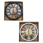 WALL CLOCK THREE-DIMENSIONAL BACKGROUND F30x4cm Homie 321873