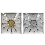 WALL CLOCK CUTLERY PLASTIC F33cm Homie 321898