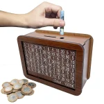 Wooden Savings Vase