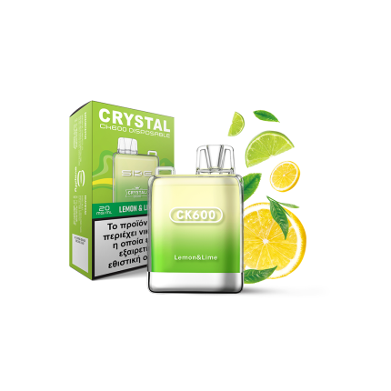 Crystal CK600 Vape Bar 600 Puffs Lemon & Lime