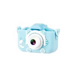 XO XJ01 Dual Lens Children's Camera with Silicone Cover (Blue)
