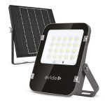 Avide LED Solar Flood Light 50W CW 6400K Separable Solar Panel with Remote