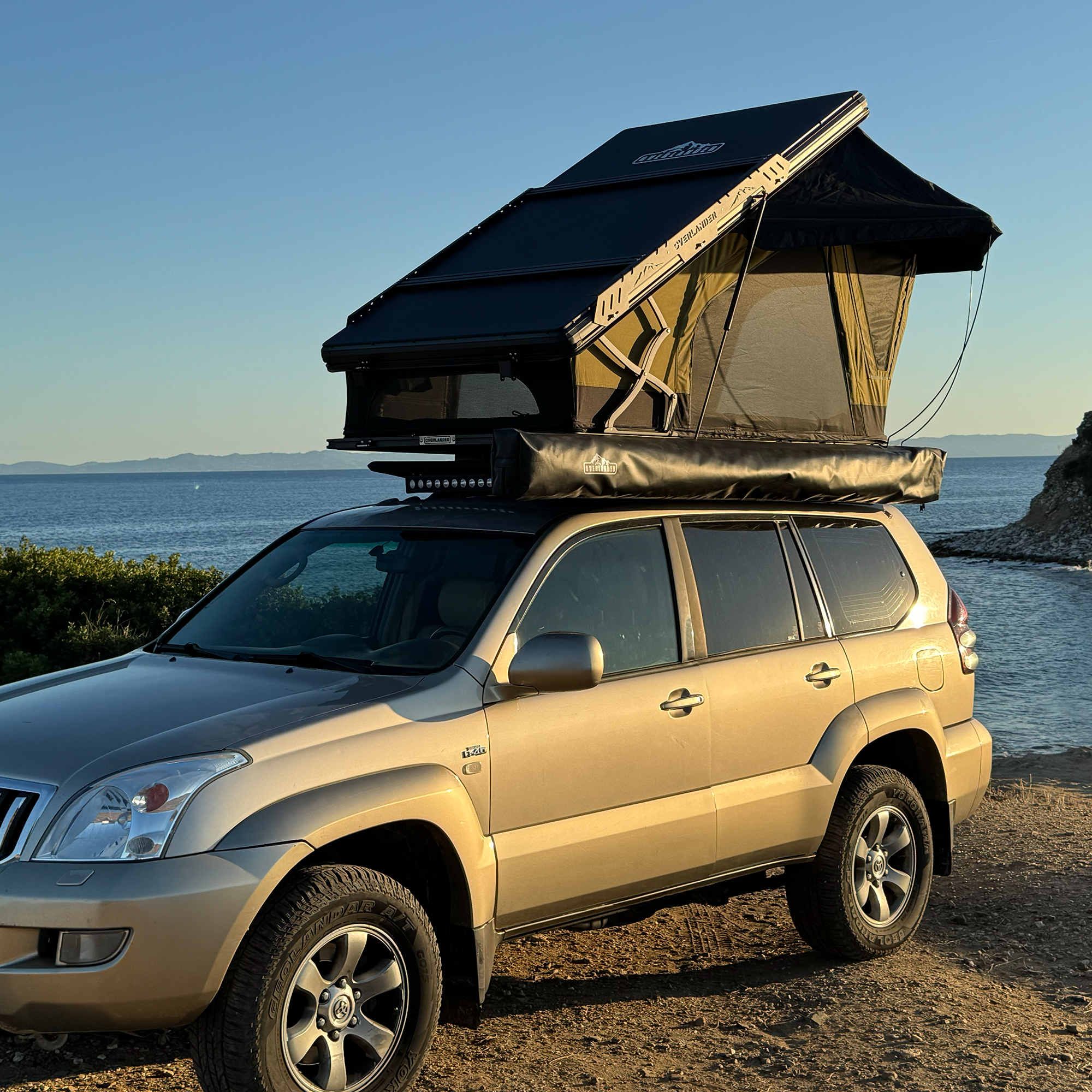 NOMAD-GREEN-10-1.png ΣΚΗΝΗ ΟΡΟΦΗΣ OVERLANDER NOMAD ECO-GREEN - Image 1